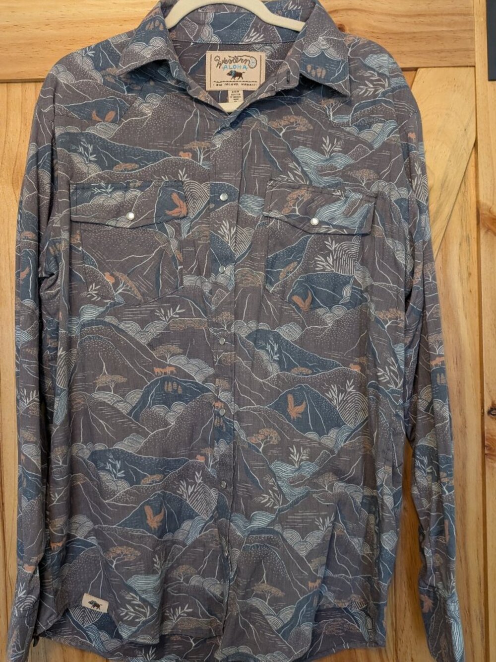 Western Aloha Floral Shirt Size XL